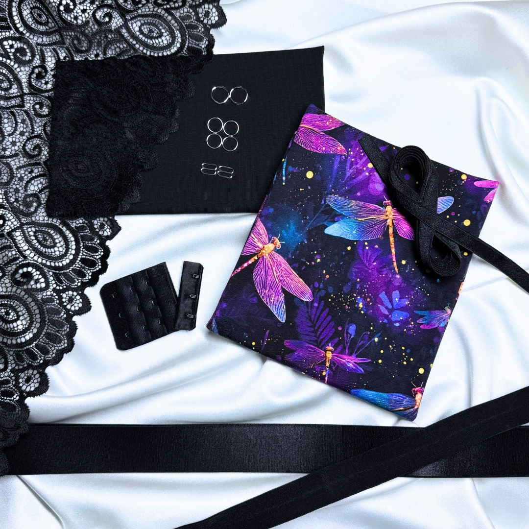 Matching Set – DIY Kit (Midnight Dragonfly / Black Lace)