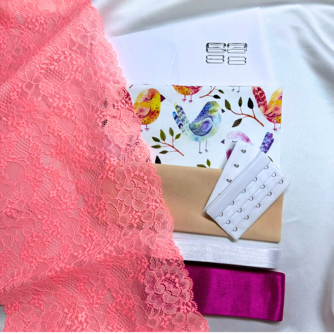 Zoe Bralette – DIY Kit (Birds)