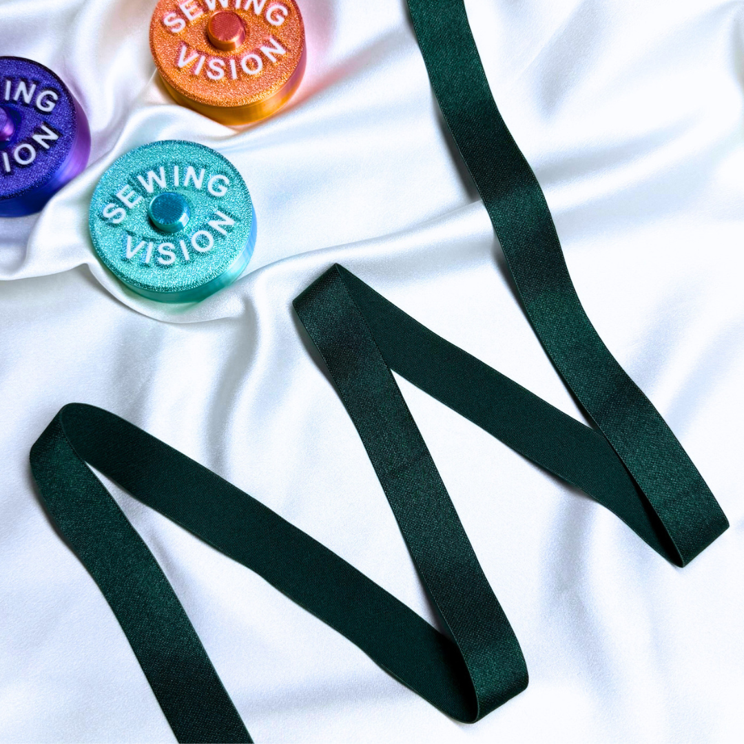 Satin Elastic Band – Forest Green | 20mm