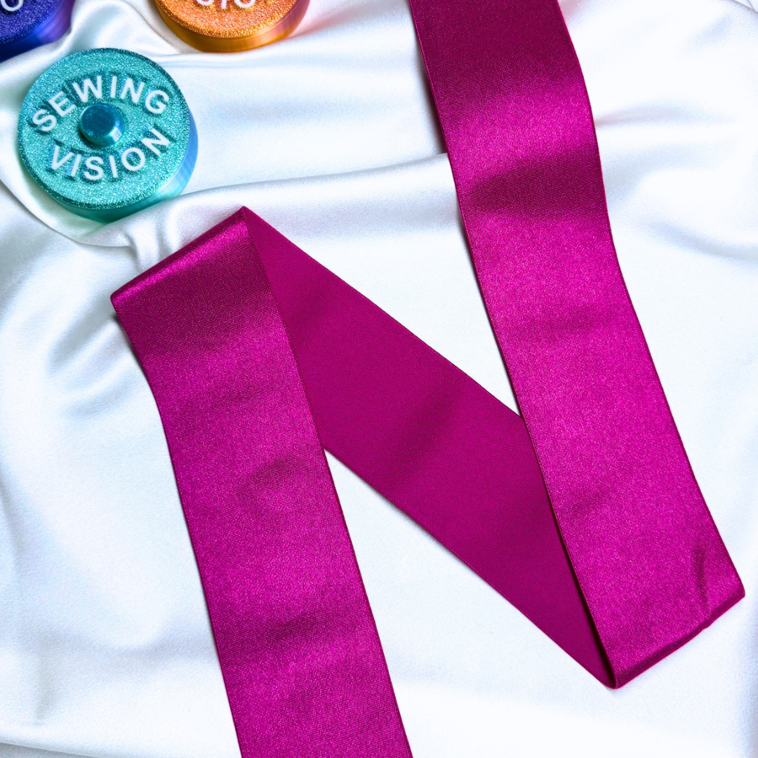 Satin Elastic Band – Hot Pink | 50mm