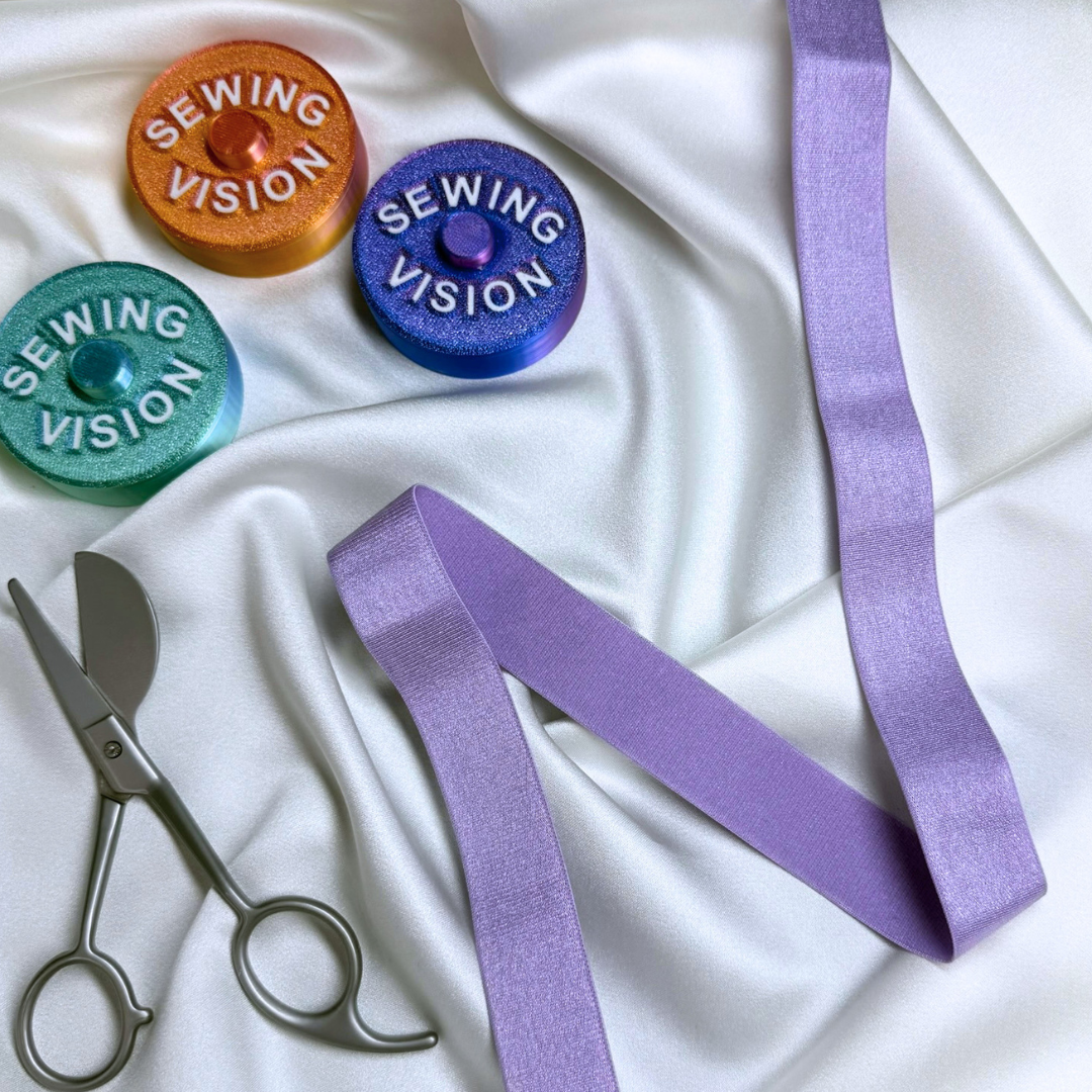 Satin Elastic Band – Lilac | 25mm