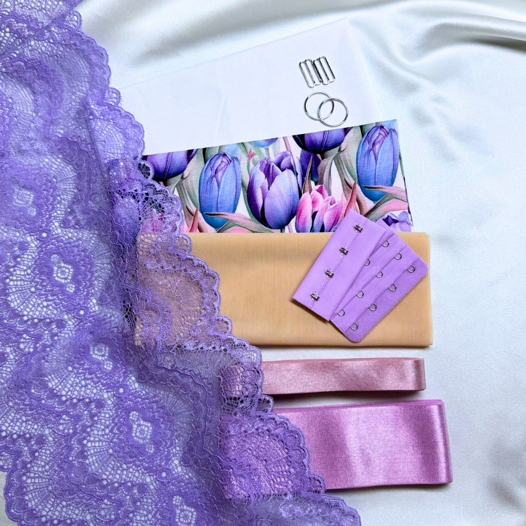 Zoe Bralette – DIY Kit (Tulip Garden)