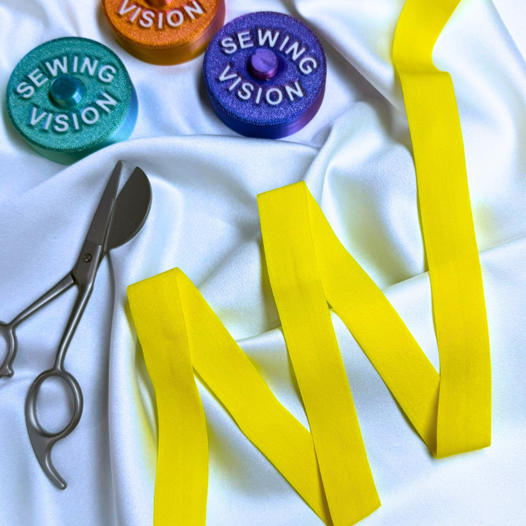 Fold-Over Elastic (FOE) – Yellow Matte | 20mm