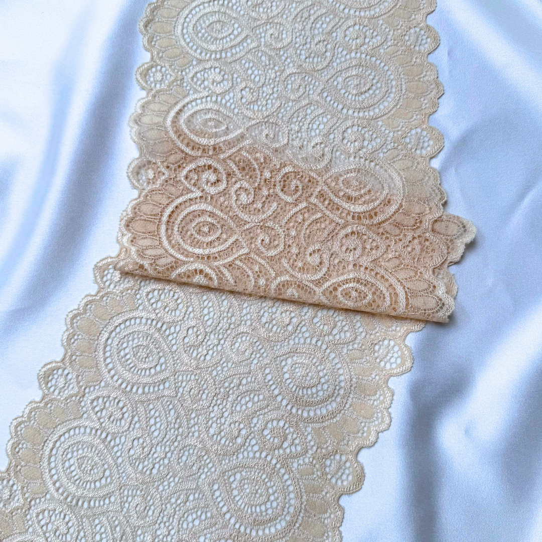 Champagne Beige Lace (Stretch)