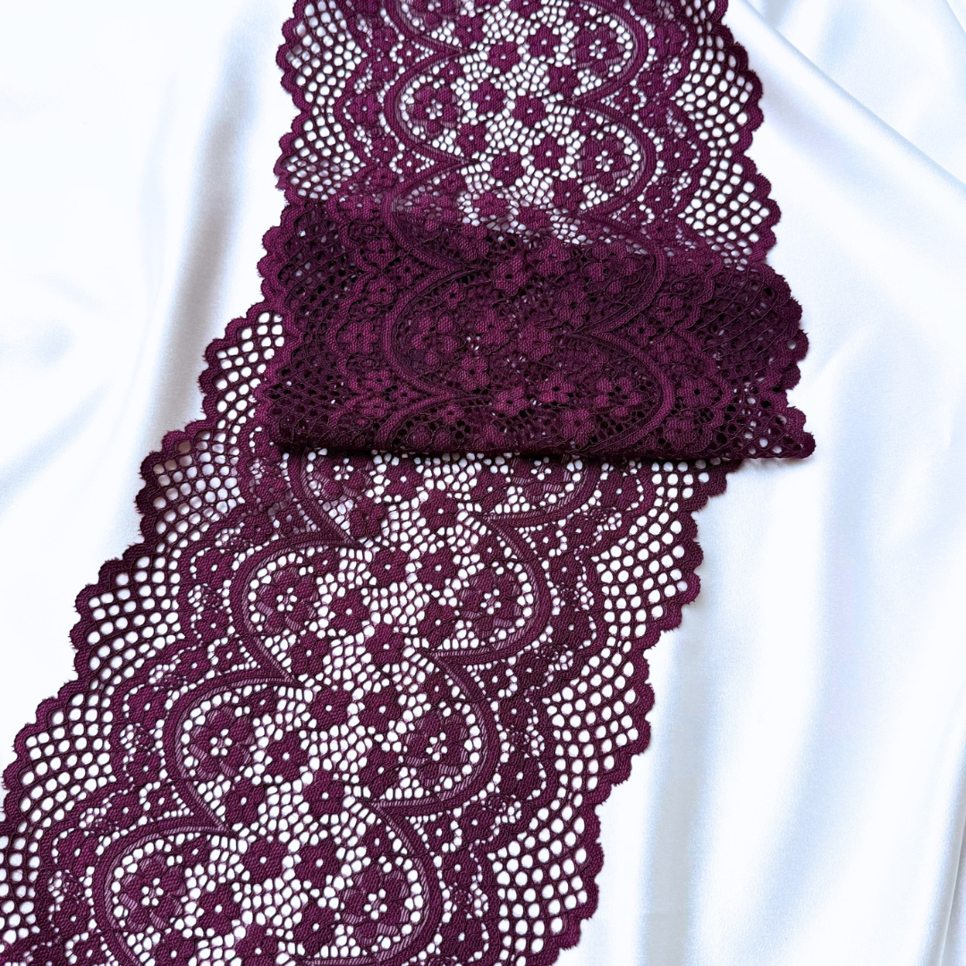 Plum Blossom Lace (Stretch)