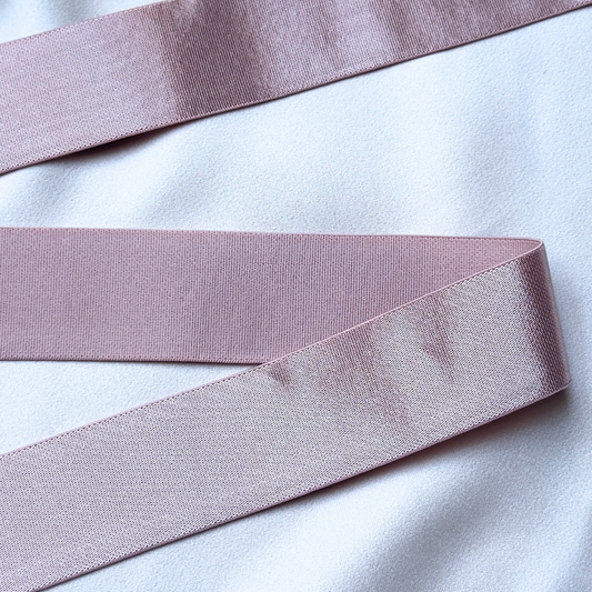 Satin Elastic Band – Dusty Rose | 30mm