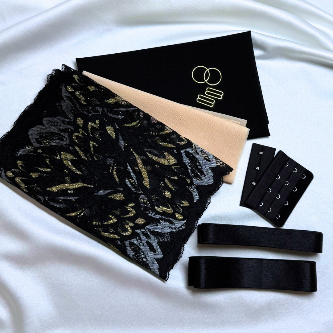 Zoe Bralette – DIY Kit (Golden Lace)