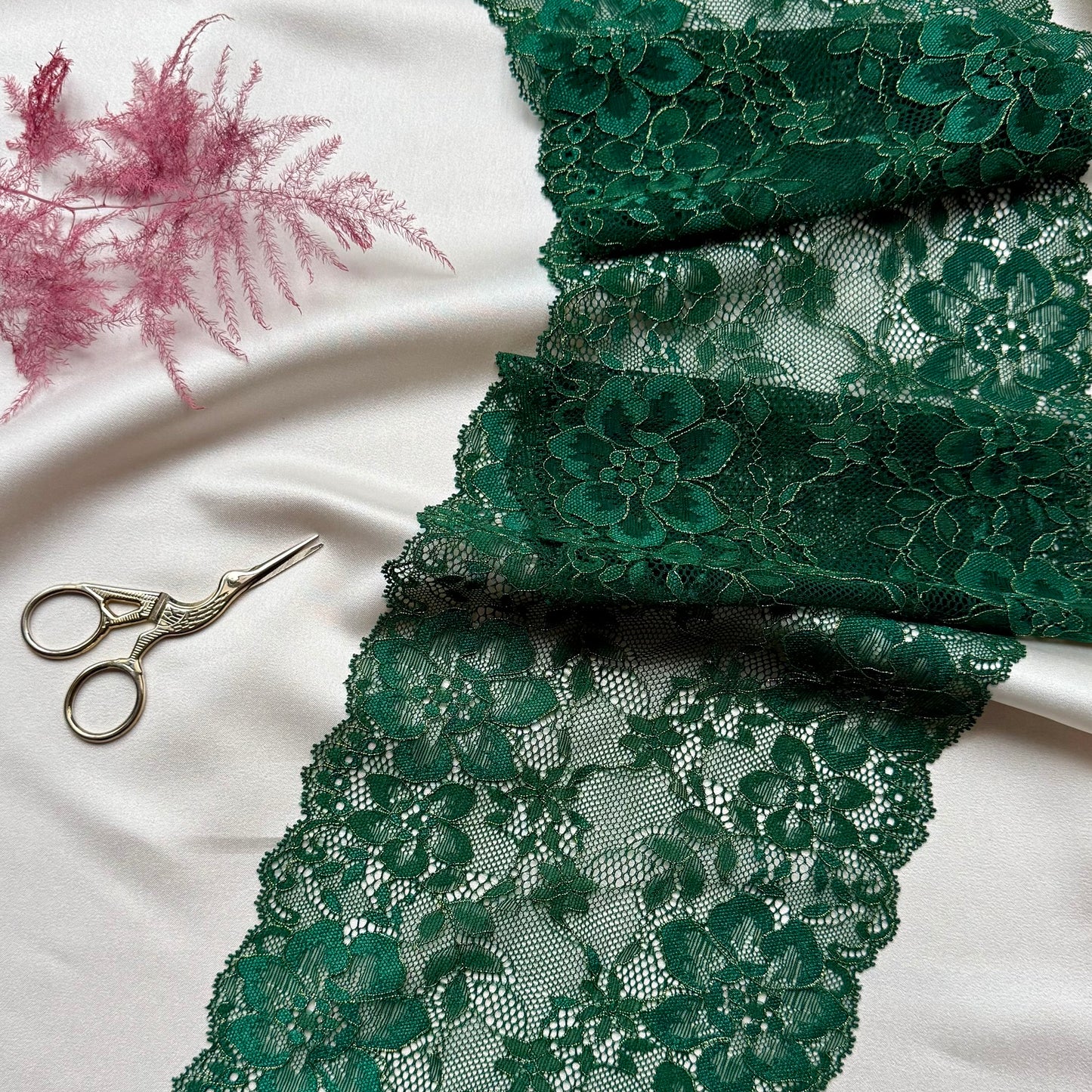 Emerald Bloom Lace