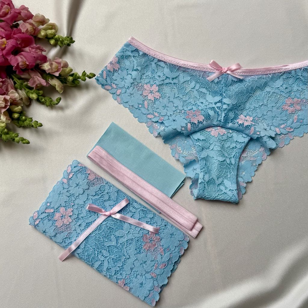Blush Sky – Nicole Panties DIY Kit 💙🌸