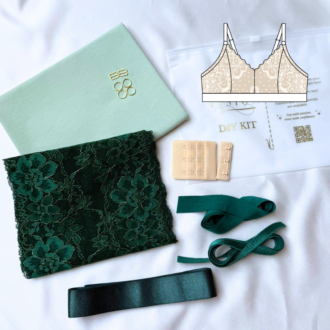 Sophie Bra – DIY-Kit (Smaragdblüte)