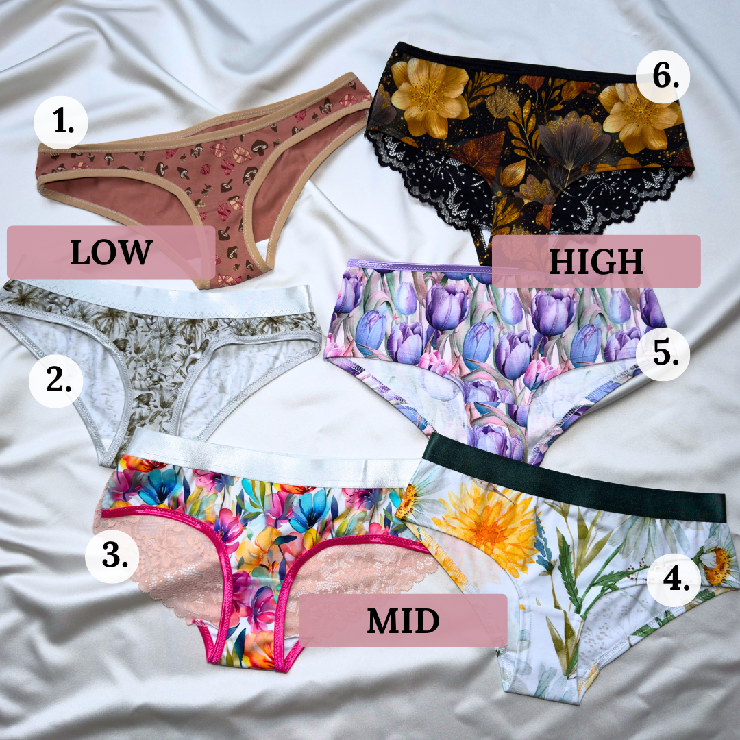 MARIA Panties – Bundl mit allen Leibhöhen (18 Styles) | PDF Schnittmuster