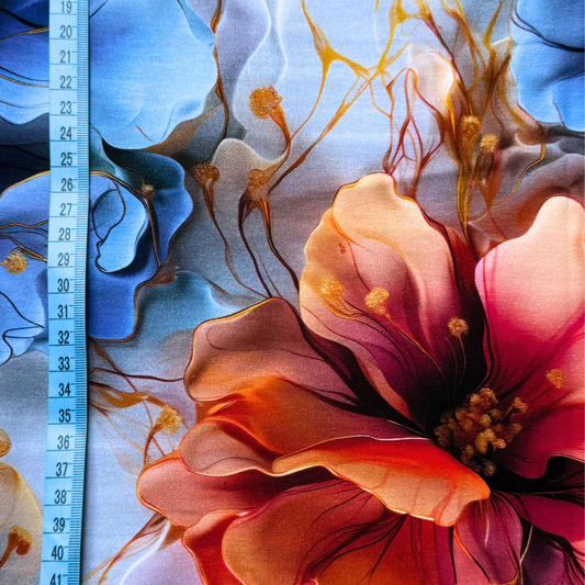 Flame & Frost – Cotton Jersey Fabric (0.6m cut)