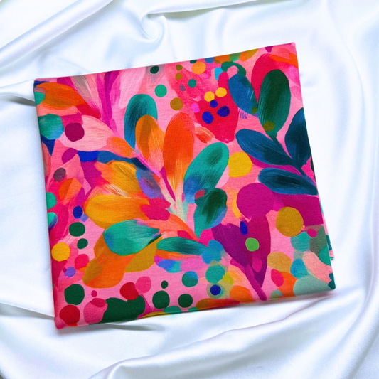 Tropical Splash – Cotton Jersey Fabric (0.6m cut)