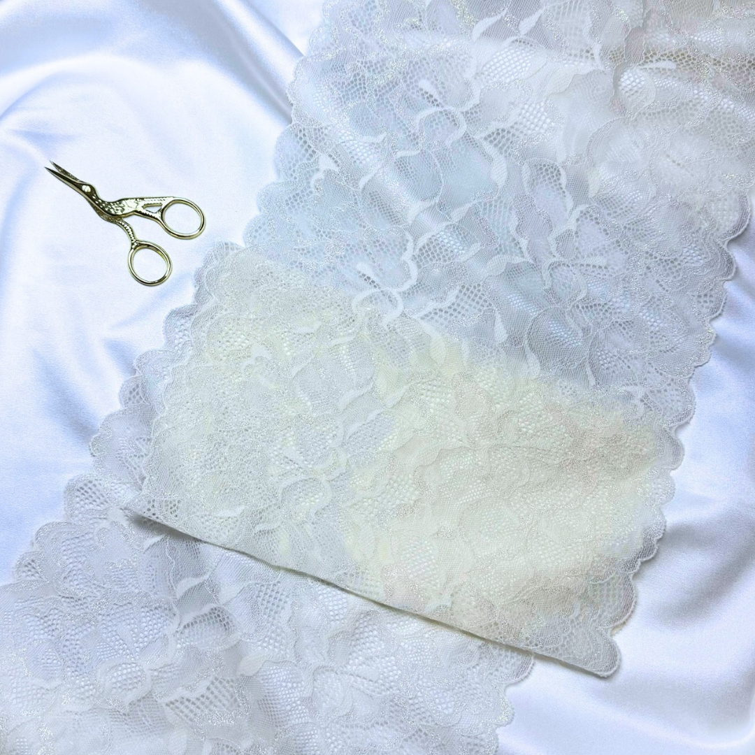 Ivory Bloom Lace (Stretch)
