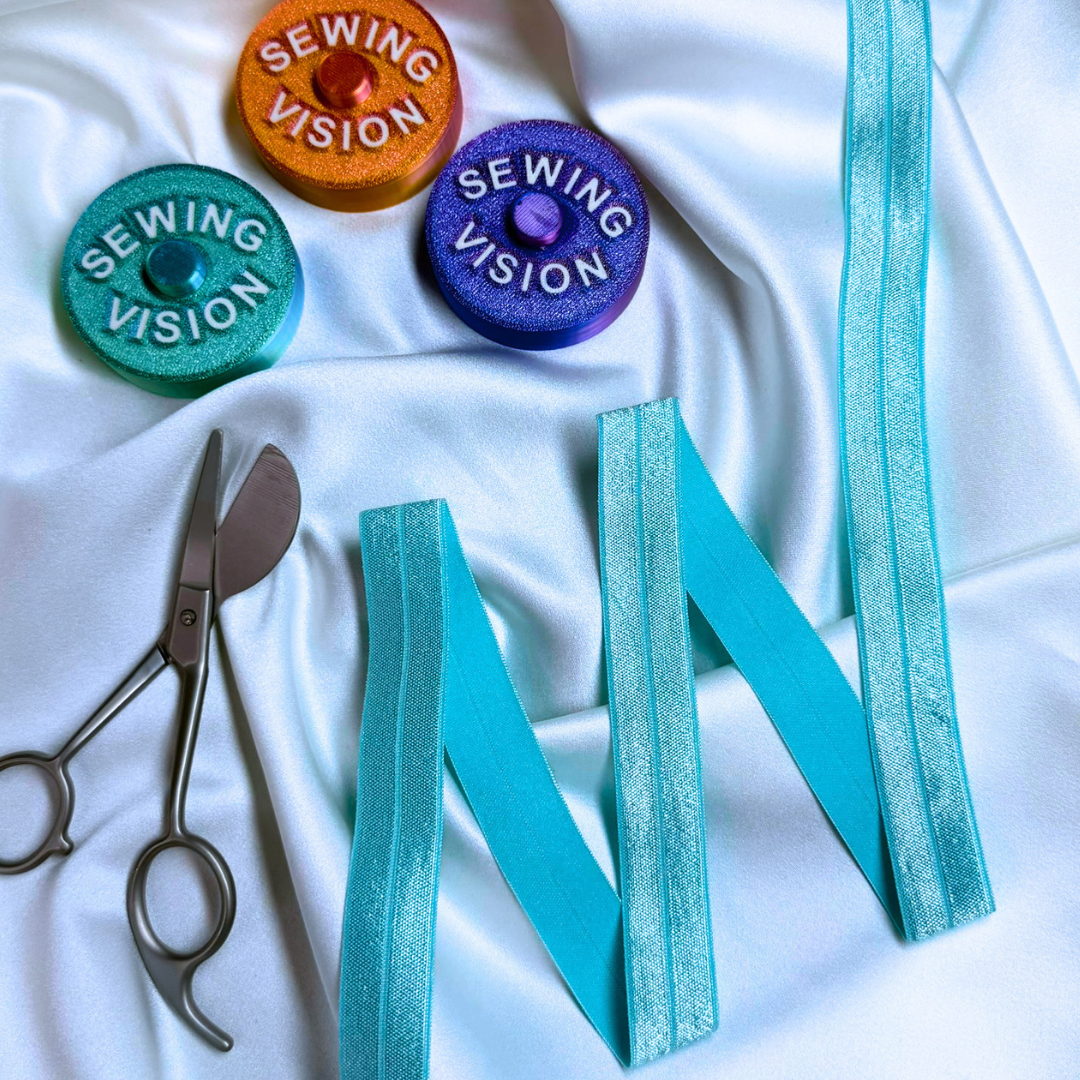 Fold-Over Elastic (FOE) – Aqua | 18mm