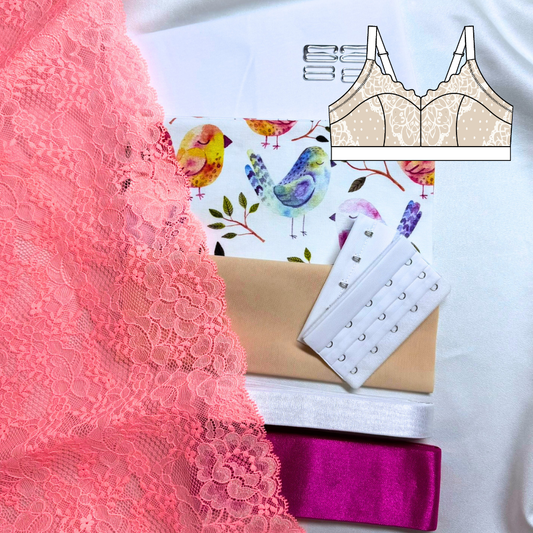 Zoe Bralette – DIY Kit (Birds)