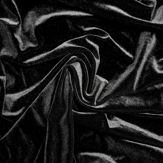 Black Stretch Velvet