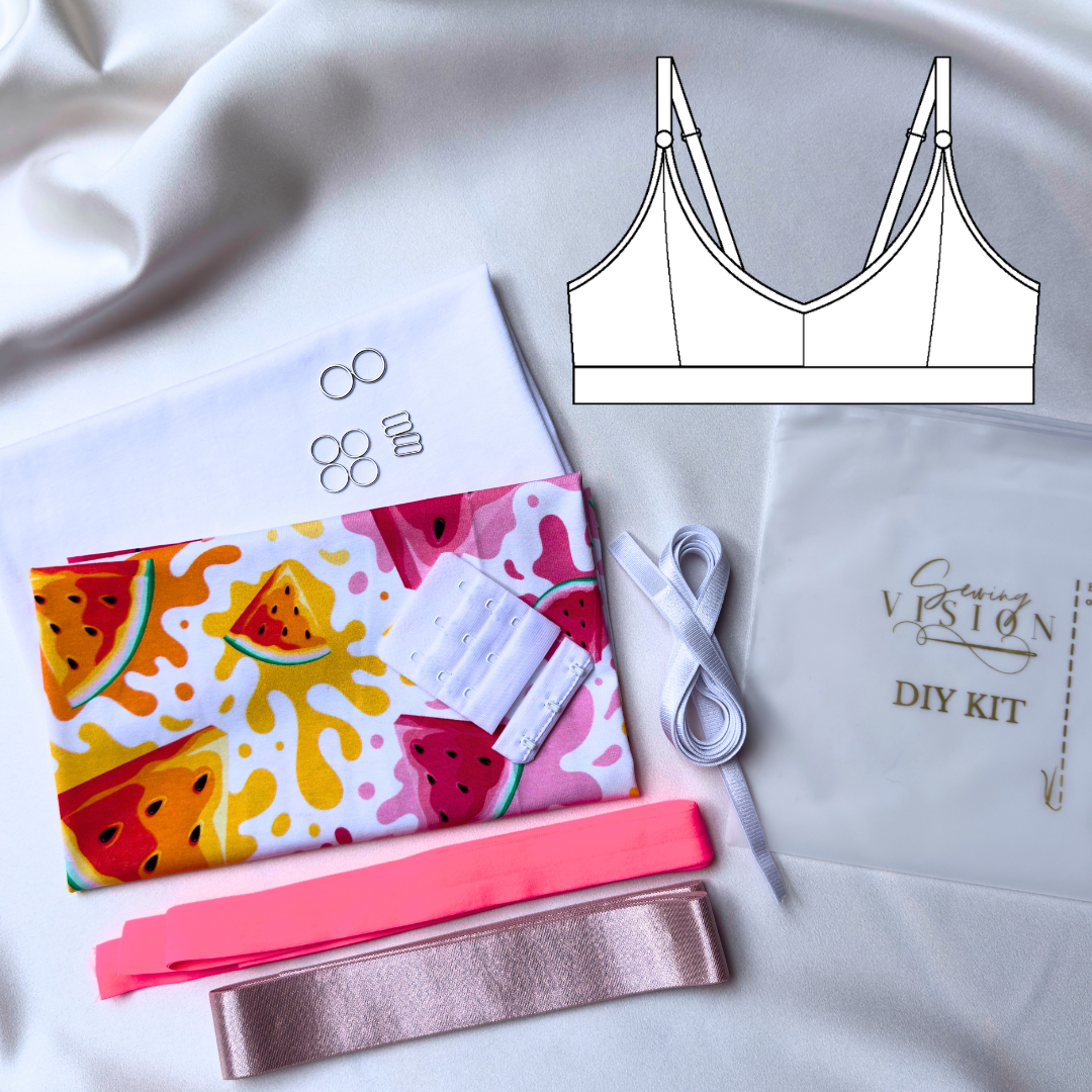 Chloe Bralette – DIY Kit (Watermelon Splash)