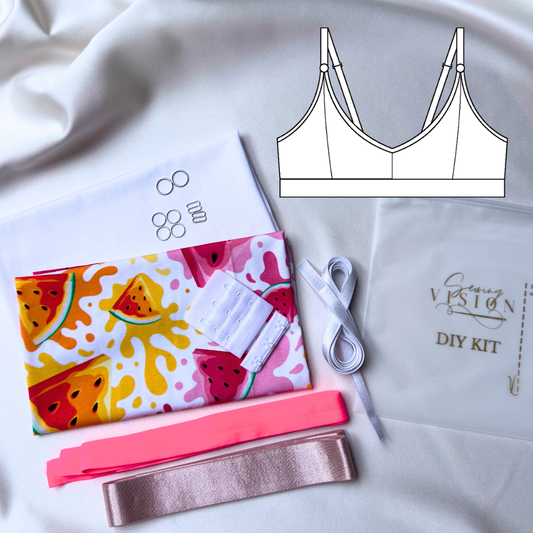Chloe Bralette – DIY Kit (Watermelon Splash)