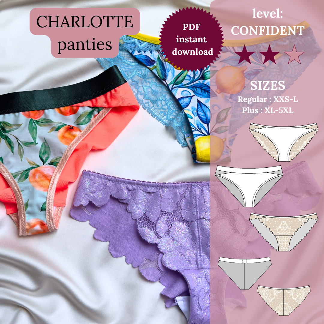 CHARLOTTE  panties - PDF sewing pattern (XXS-5XL) | EN + DE