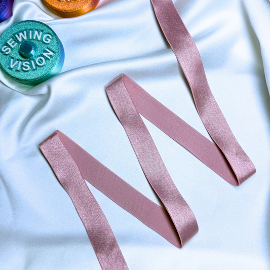 Satin Elastic Band – Dusty Rose | 20mm