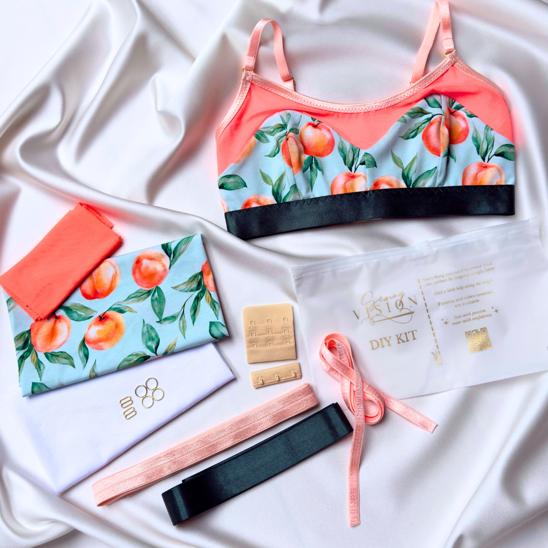 Elisa Bralette – DIY Kit (Peach Orchard)