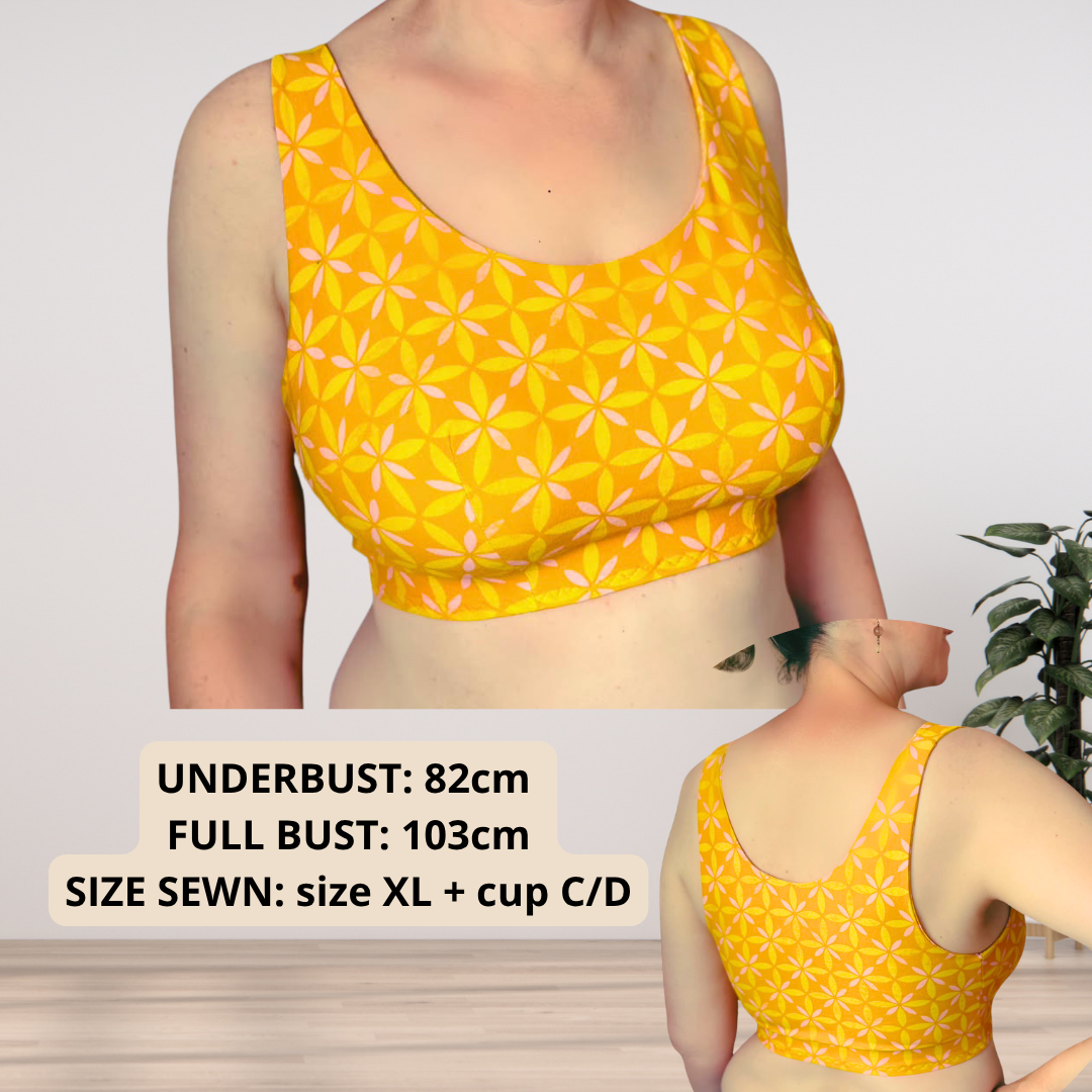 MADISON Bra (3 Styles) — Full Bust Friendly PDF Sewing Pattern (XS–5XL, Cup A–J) | EN + DE