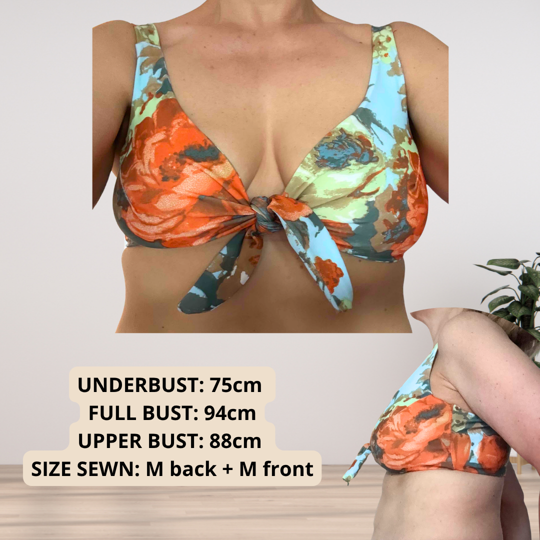 SANDY Bikini Top Full Bust — PDF Sewing Pattern (XS-6XL) | EN + DE