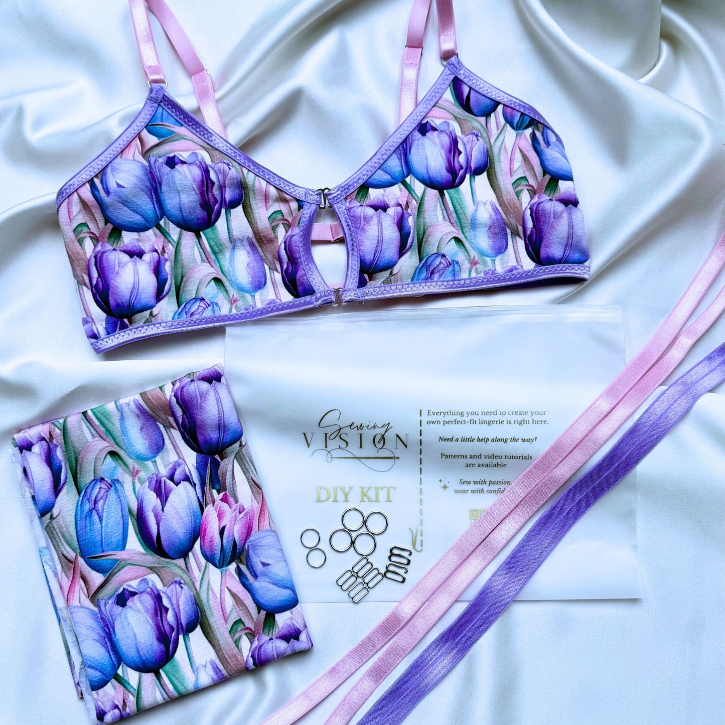 Isabelle Bralette – DIY-Kit (Tulpenwiese)