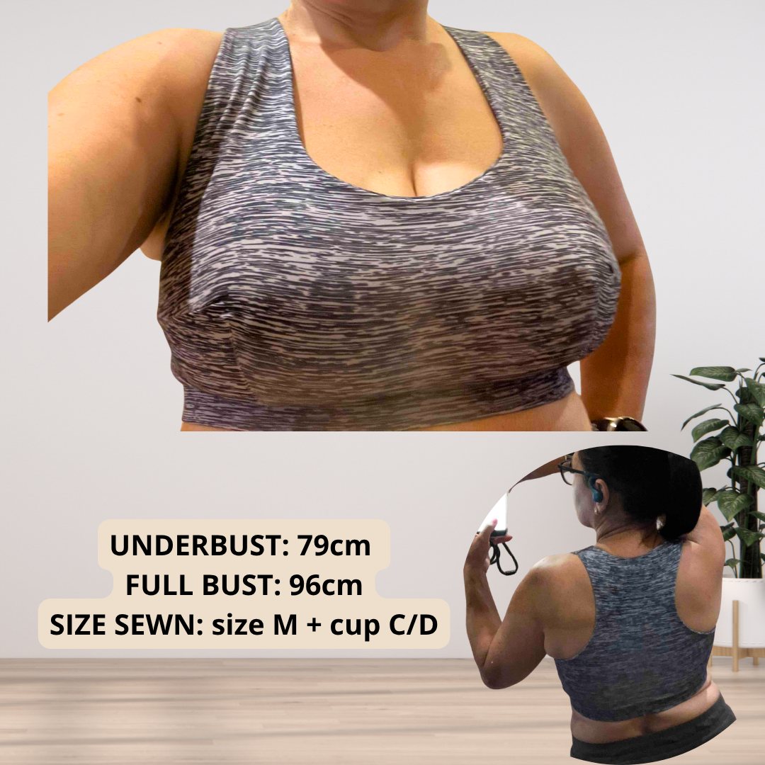 MADISON Bra (3 Styles) — Full Bust Friendly PDF Sewing Pattern (XS–5XL, Cup A–J) | EN + DE
