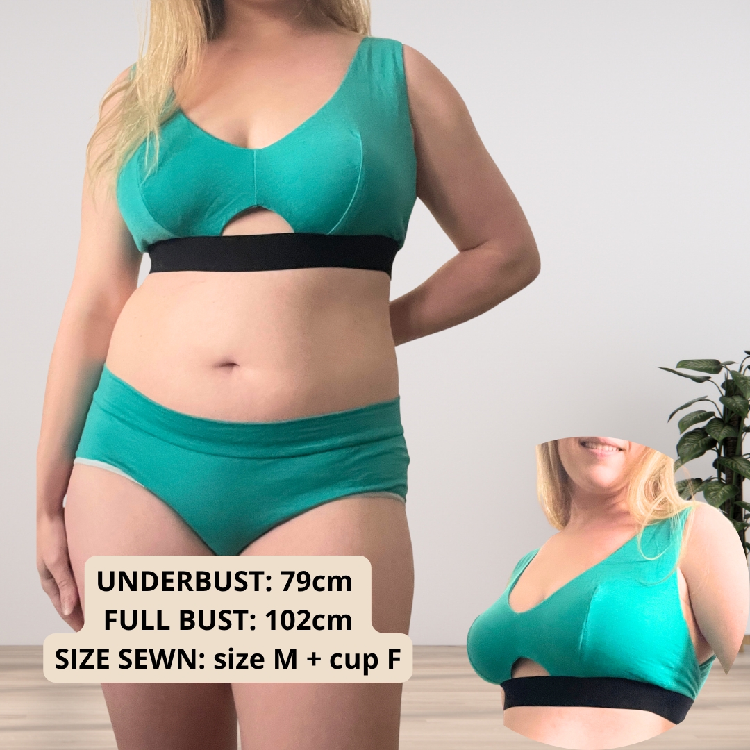 BELLA Bra — Full Bust Friendly PDF Sewing Pattern (XS–5XL, Cup A–H) | EN + DE