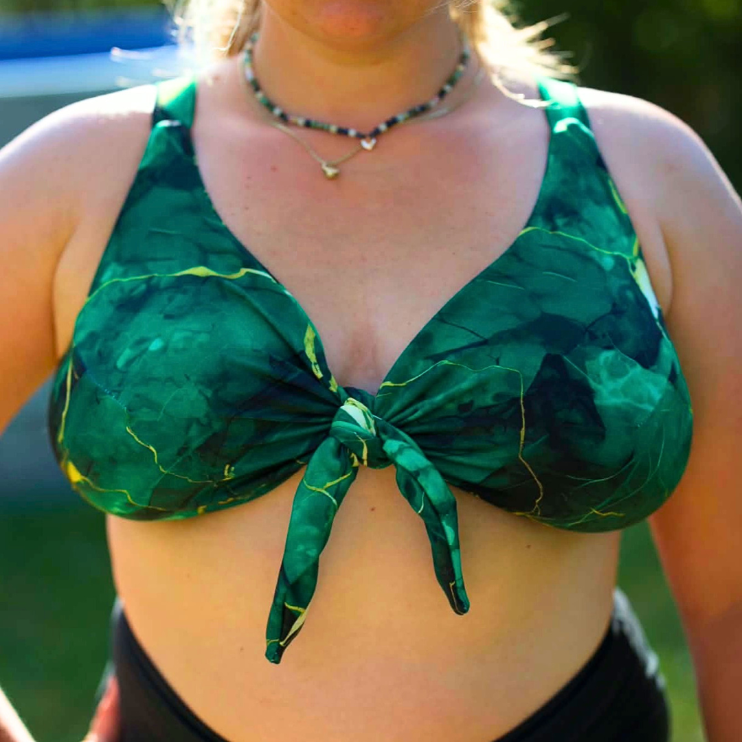 SANDY Bikini Top Full Bust — PDF Sewing Pattern (XS-6XL) | EN + DE