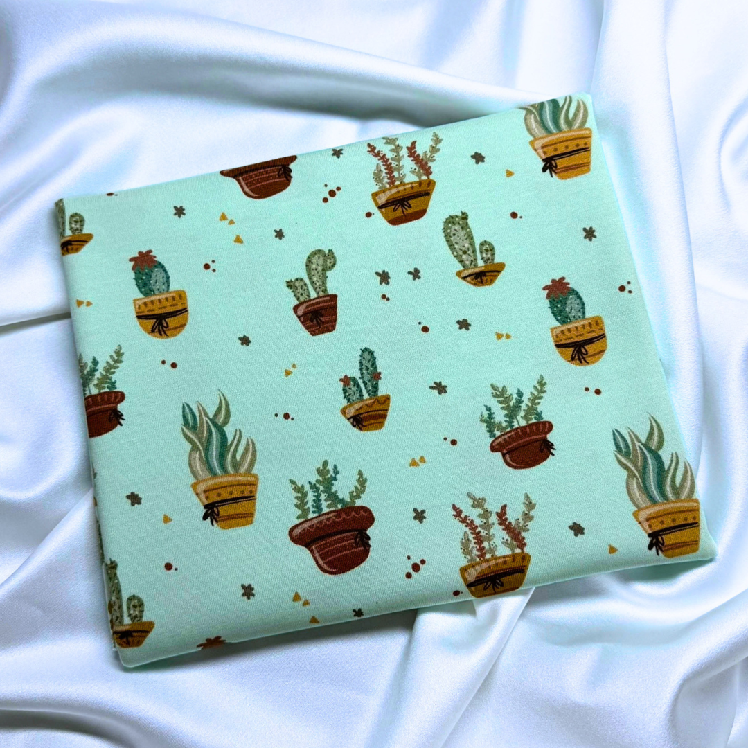 Cactus Garden – Cotton Jersey Fabric