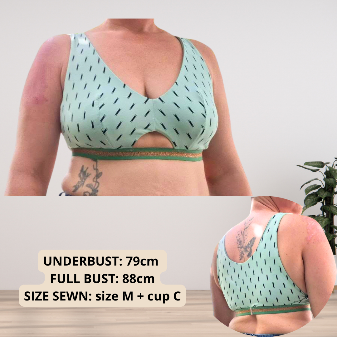 BELLA Bra — Full Bust Friendly PDF Sewing Pattern (XS–5XL, Cup A–H) | EN + DE