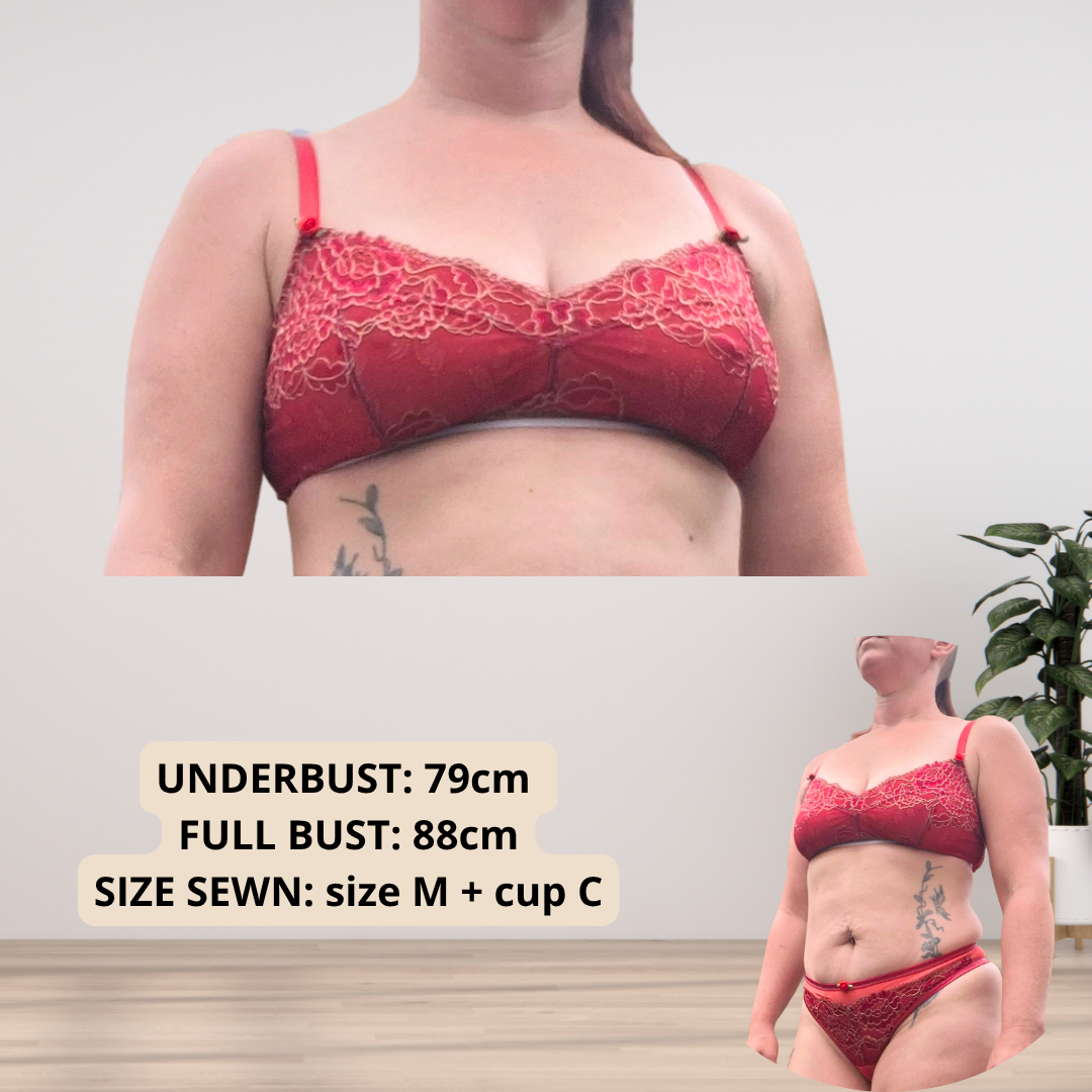 ZOE bra — Full Bust Friendly PDF Sewing Pattern (XS–3XL, Cup A–K) | EN + DE