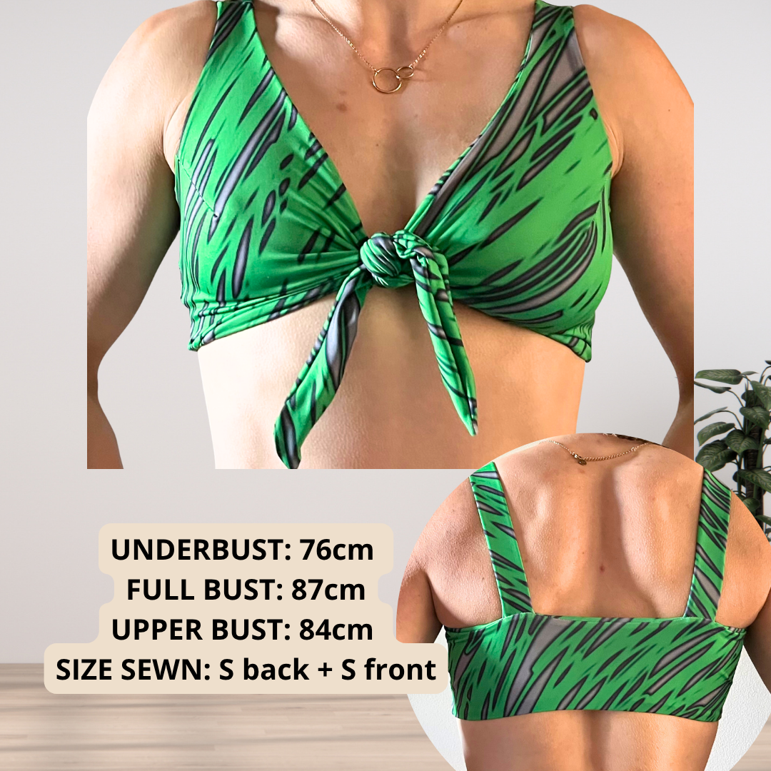 SANDY Bikini Top Full Bust — PDF Sewing Pattern (XS-6XL) | EN + DE