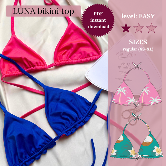 LUNA bikini top