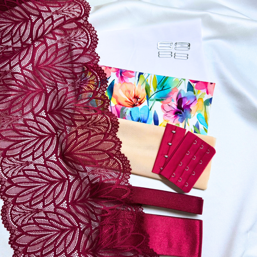 Zoe Bralette – DIY Kit (Watercolor Bloom)