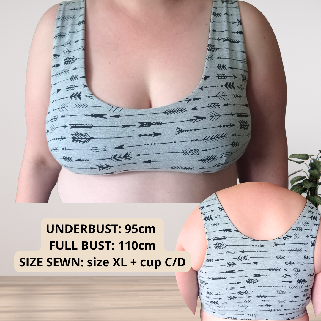MADISON Bra — Full Bust Friendly PDF Sewing Pattern (XS–5XL, Cup A–J) | EN + DE