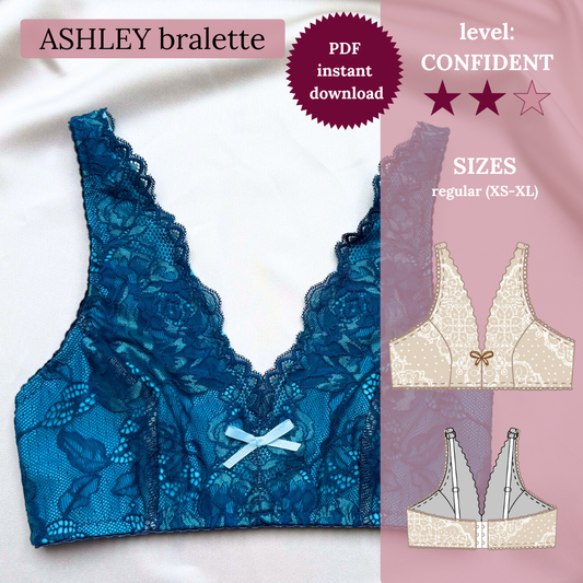 ASHLEY bralette - PDF sewing pattern (XS-XL)