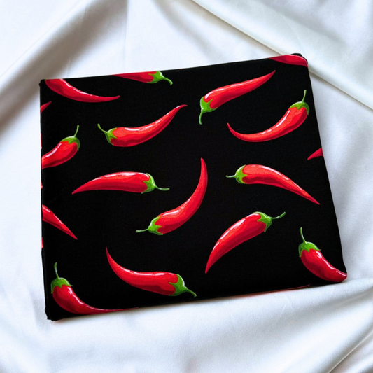 Hot Chili – Cotton Jersey Fabric (0.5m cut)