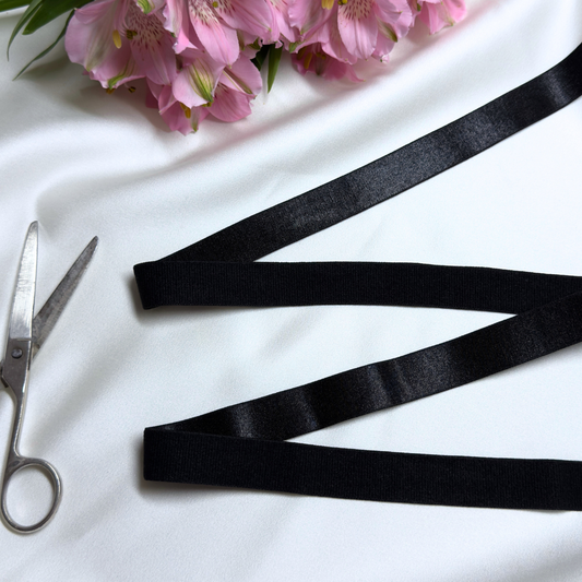 Satin Elastic Band – Black | 20mm