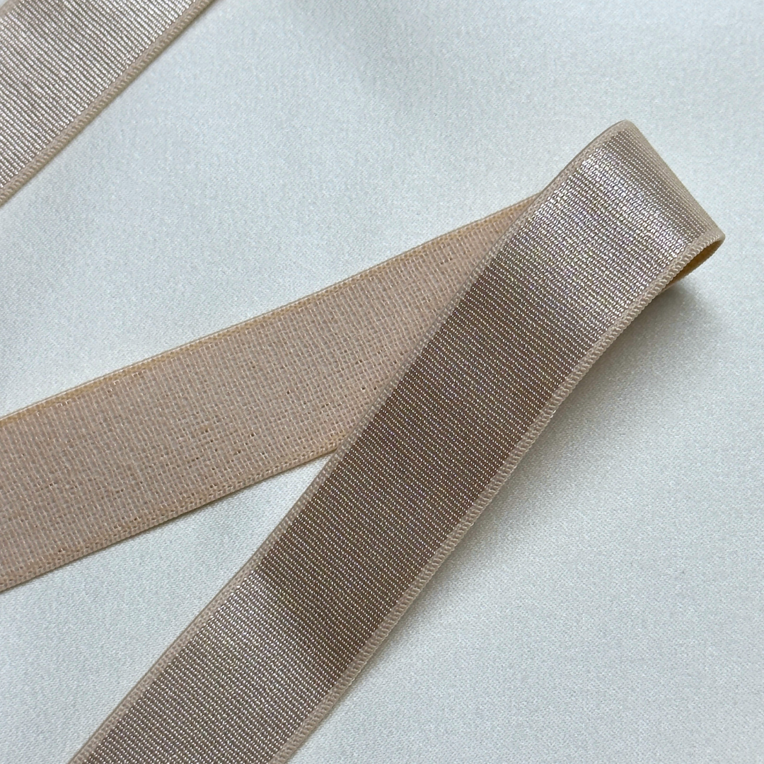 Satin-Gummiband – Sand | 20 mm