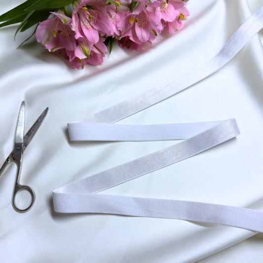 Satin Elastic Band – White | 20mm