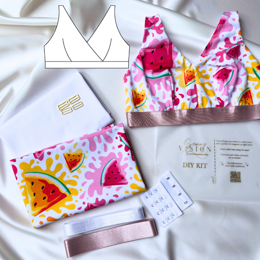 Grace / Olivia Bra – DIY Kit (Watermelon Splash)