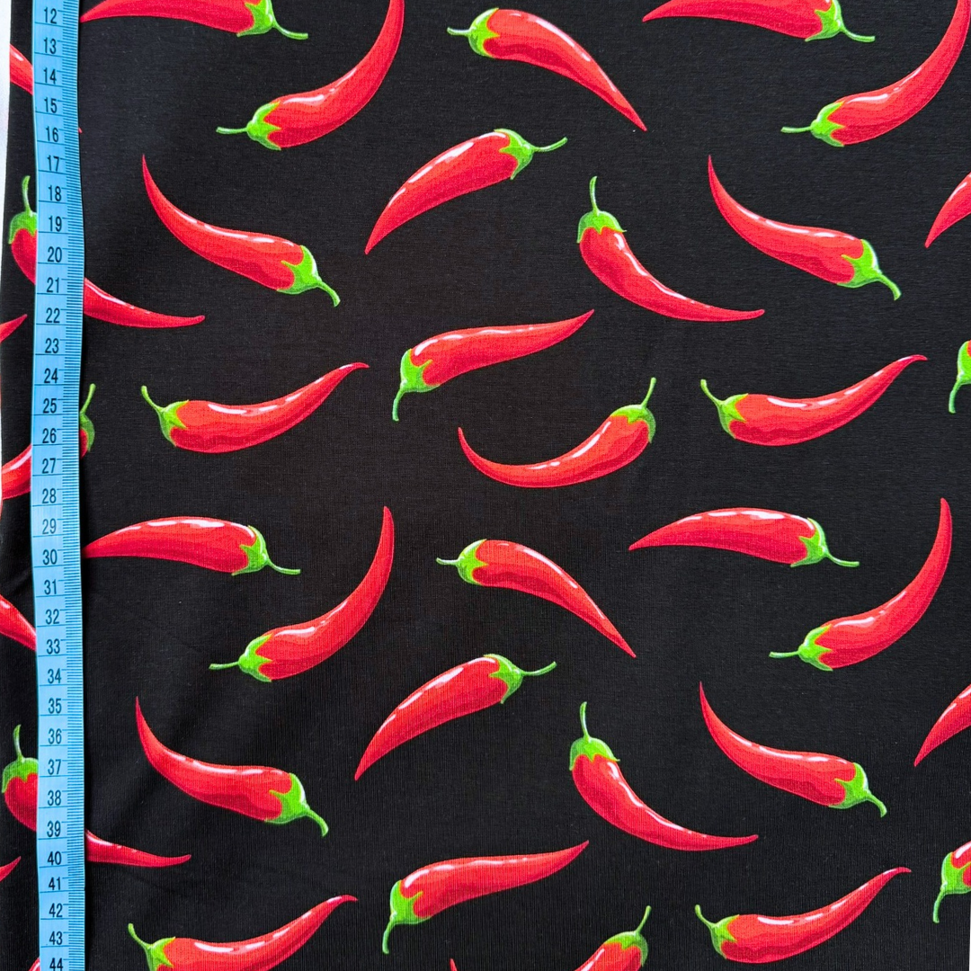 Hot Chili – Cotton Jersey Fabric (0.5m cut)