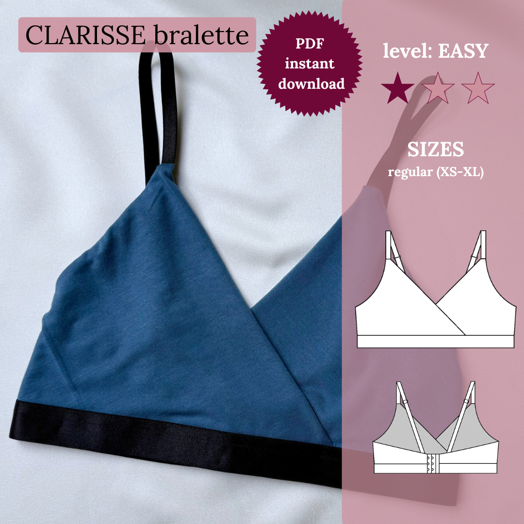 CLARISSE Bralette - Schnittmuster im PDF-Format (XS-XL)