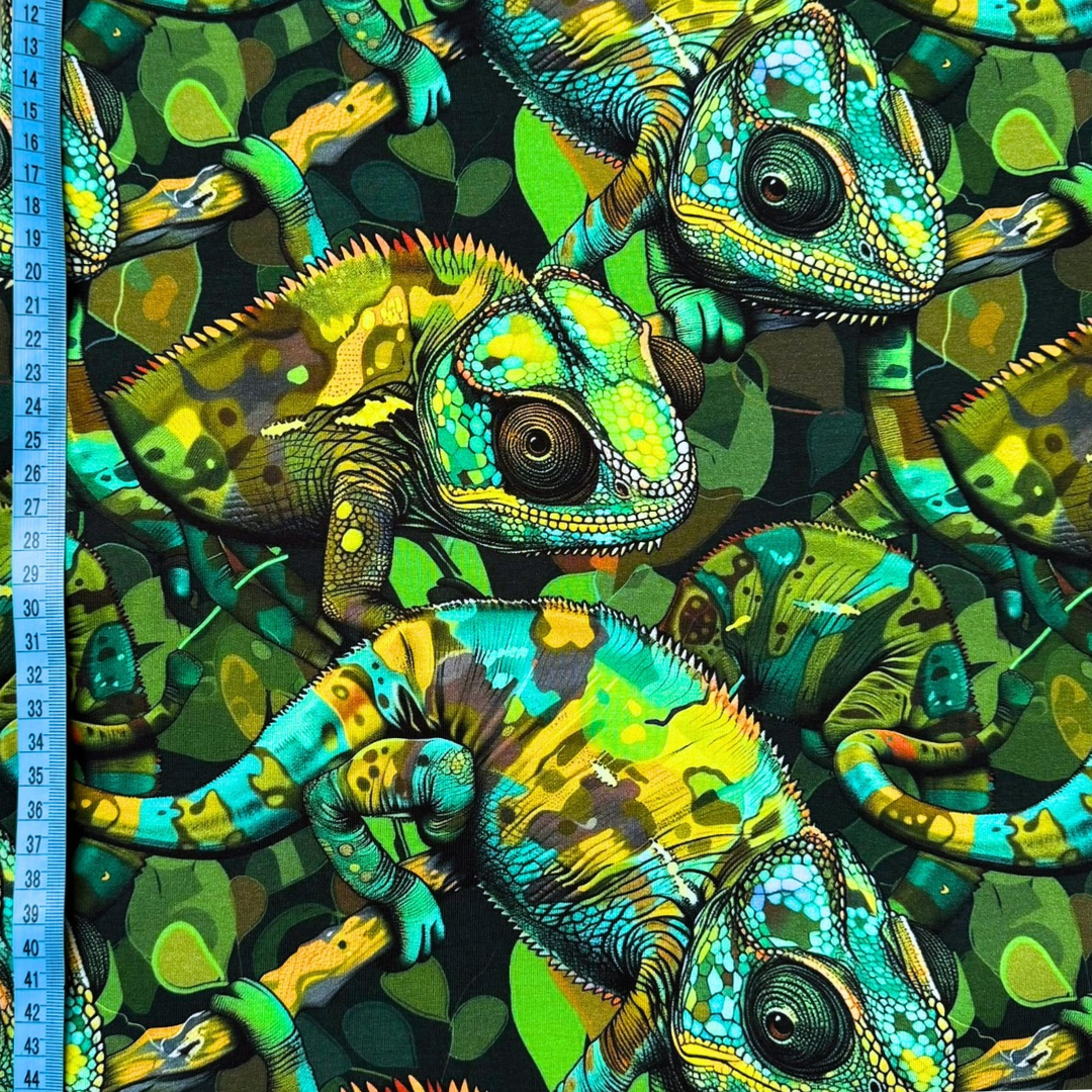Chameleon Camo – Cotton Jersey Fabric (0.5m cut)