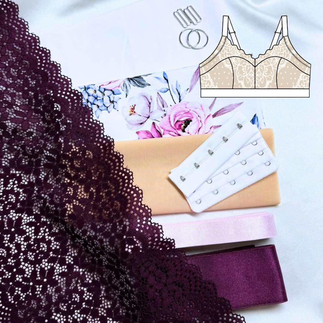 Zoe Bralette – DIY Kit (Blush Garden)