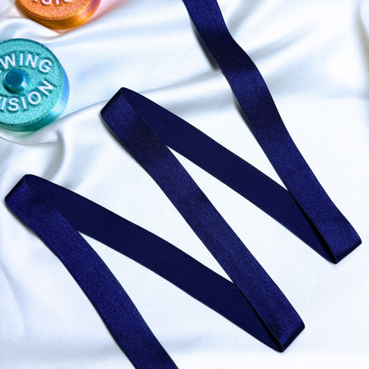 Satin Elastic Band – Navy Blue | 20mm